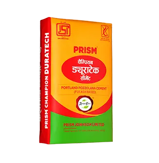 Prism Champion Duratech Portland Pozzolana Cement (fly ash based) bag by Prism Cement