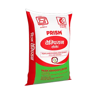 Prism Champion Portland Pozzolana Cement (PPC) fly ash based bag by Prism Cement